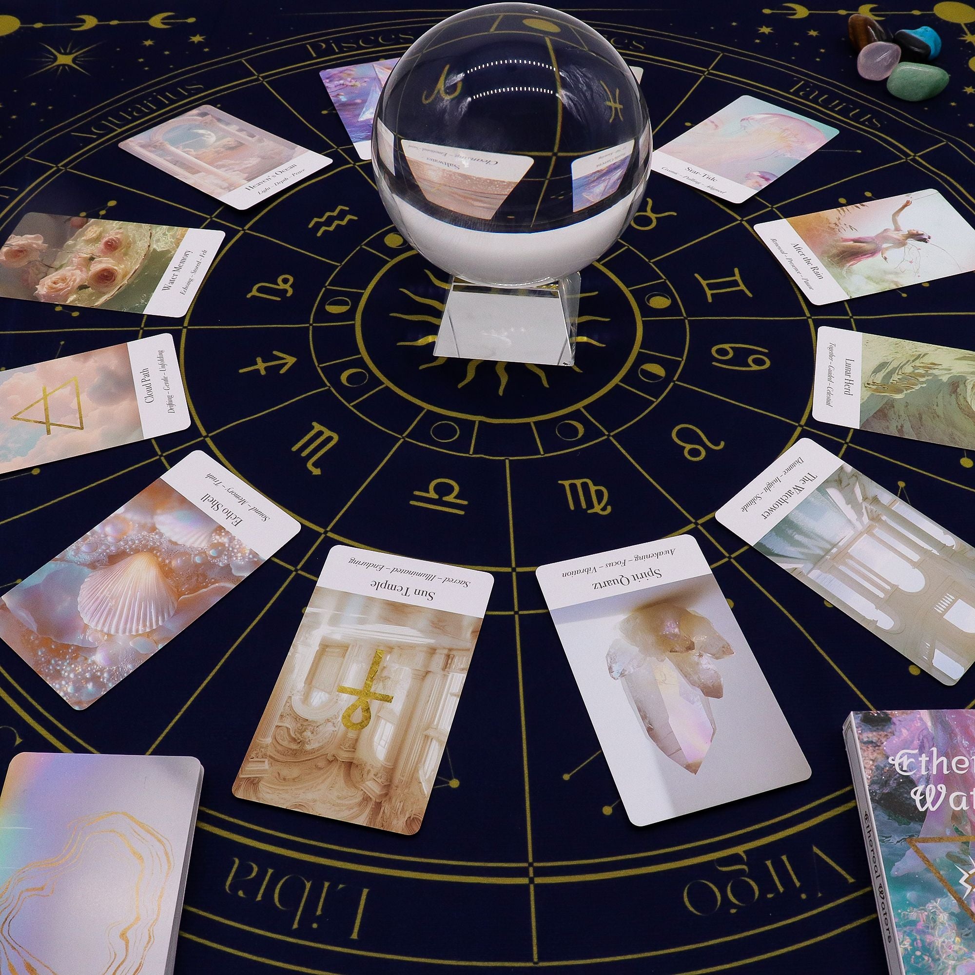 Paño para lectura de Tarot - Zodiaco